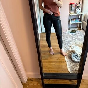 J Brand Black Leather Pant